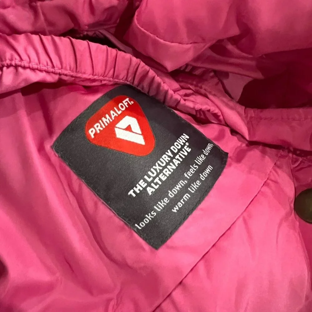 Baby Gap 3Y Pink Hooded Primaloft Puffer Coat
